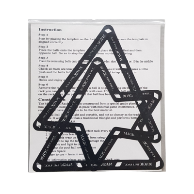 Magic Ball Rack PRO 2 Schablonen für 9/10-Ball